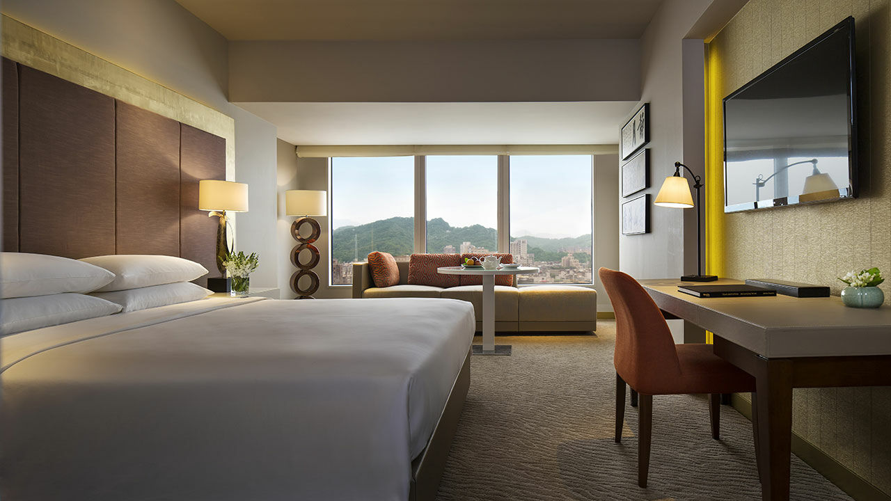Grand Hyatt Taipei Hotel Kültér fotó Deluxe Room